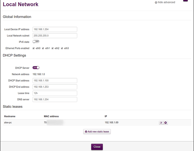 Technicolor MediaAccess tg789vac v2 network settings