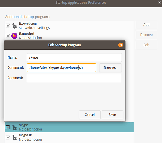 skype linux multiple instances autostart