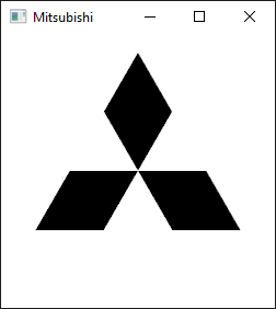 MitsubishiLogoFromDae_OpenTkOpenGL30CSharp