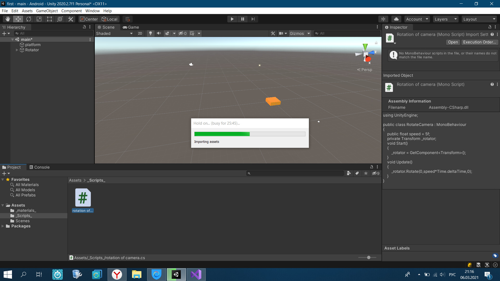 Unity export