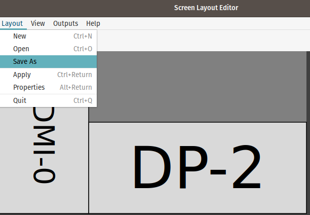 arandr save layout